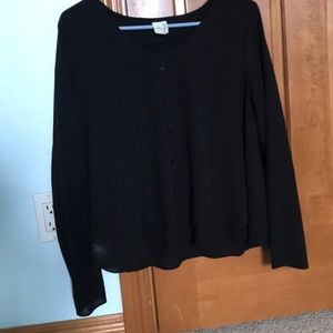 Black long sleeve blouse